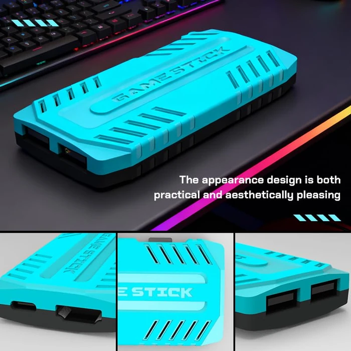 UWDFH Retro Gaming Console, 2026 Gaming Stick Pro, 50000 Games -128GB, 4k HDMI Output, and 2.4GHz Wireless Controller, 48 Classic Emulators, Plug and Play Video Games for TV (Blue) (Blue) by UWDFH - Image 6