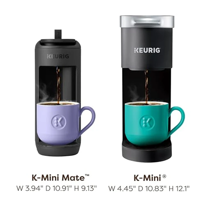 Keurig K-Mini Mate Single Serve K-Cup Pod Coffee Maker, Brews Up to 12 oz Cup, Compact Portable Coffee Machine for Small Spaces, Great for Dorms & Offices, Black by Keurig - Image 5