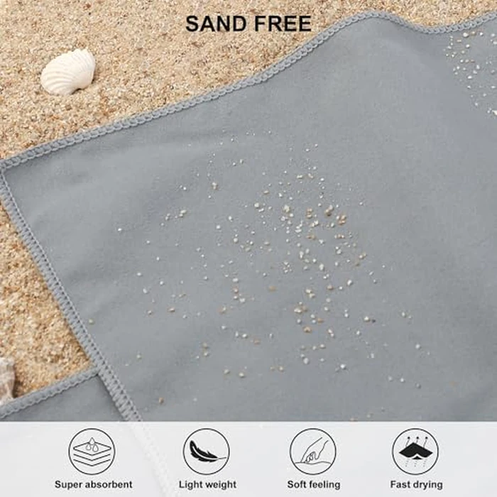 Rainleaf Microfiber Towel Perfect Travel & Gym & Camping Towel. Quick Dry - Super Absorbent - Ultra Compact - Lightweight. Suitable for Trip, Beach, Shower, Backpacking, Pool by Rainleaf - Image 5