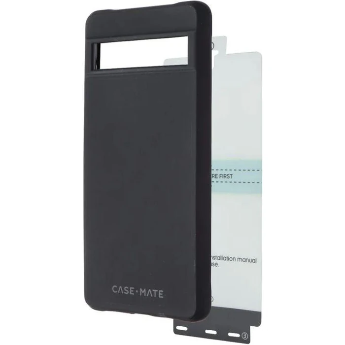 Case-Mate Protection Pack (Tough Case + Screen Protector) for Pixel 7a - Black by Case-Mate - Refurbished - Brand New condition