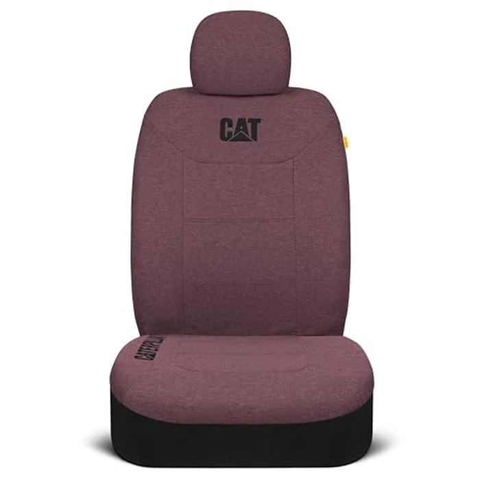 CAT CozyBlend Car Seat Covers, Burgundy Heather - Premium Jersey Fabric Seat Covers for Cars Trucks SUV, Breathable Cotton Car Seat Covers Front Seats Only, Universal Fit Automotive Interior Covers by CAT - Image 8