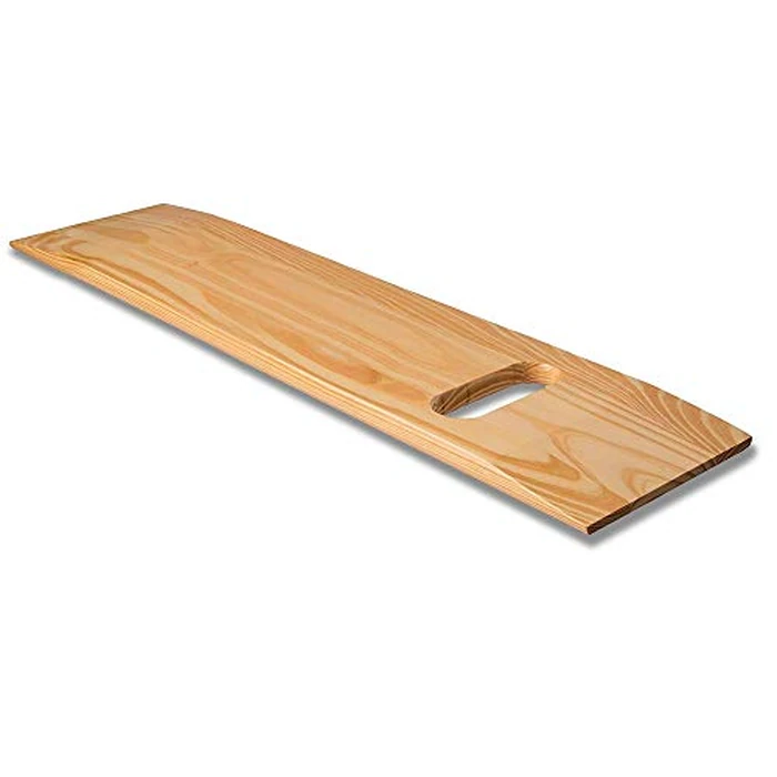 DMI Transfer Board and Slide Board made of Heavy-Duty Wood for Patient, Senior and Handicap Move Assist and Slide Transfers, Holds up to 440 Pounds, 1 Cut out Handle, 30 x 8 x .75 by DMI - Image 1