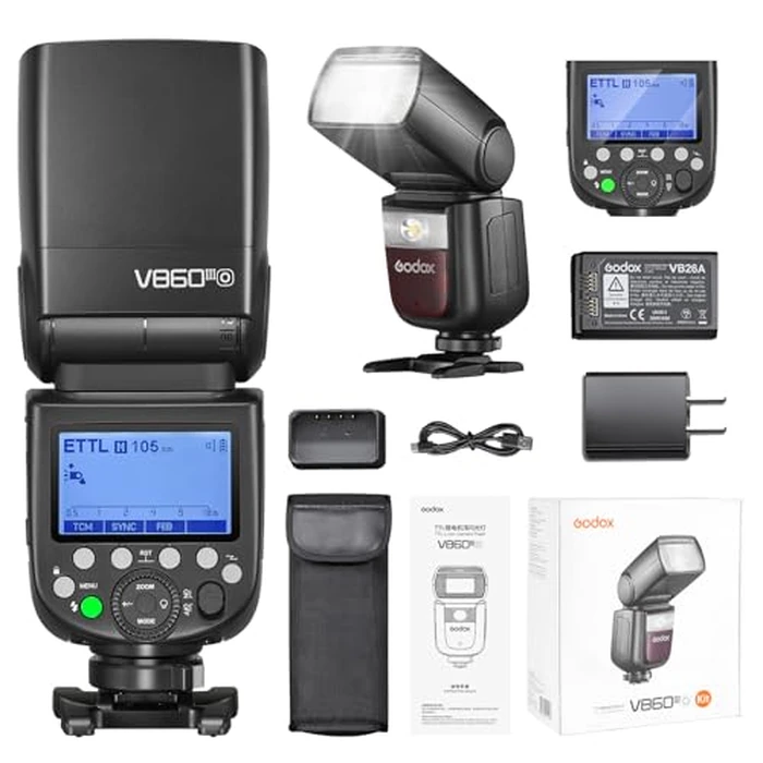 Godox V860III-O for Olympus Camera Flash, Ving V860III TTL Li-Ion Flash Kit, HSS 1/8000s 2.4G GN60 Speedlight, 2600mAh Battery Speedlite, Modeling Light for Olympus Panasonic Cameras by GODOX - Used - Like New condition