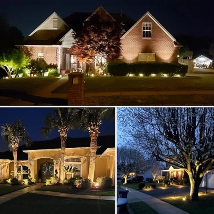 SUNVIE 12W LED Landscape Lights Low Voltage (AC/DC 12V) Waterproof Garden Pathway Lights Super Warm White (900LM) Walls Trees Flags Outdoor Spotlights with Spike Stand (8 Pack) by SUNVIE - Image 7