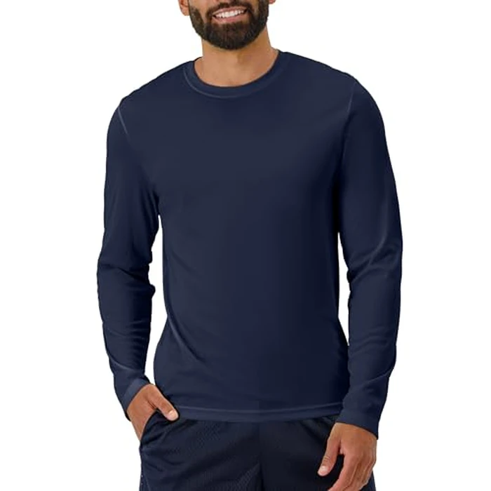 Hanes Men's Sport Quick-Dry Long Sleeve T-Shirt 4-Pack, Moisture-Wicking, Sun Protection Performance Shirts by Hanes - Image 2