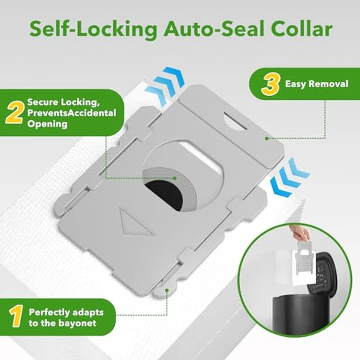 20 Pack Vacuum Bags for iRobot Roomba i7 i7+ i8 i8+ i3 i3+ i4 i4+ i6 i6+ j7 j7+ s9 s9+, s9plus, I & S & J Series Clean Base Automatic Dirt Disposal Bags by XREY - Image 6