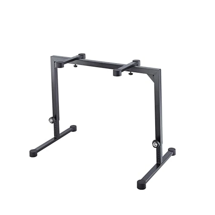 K&M Konig & Meyer 18810.015.55 Table Style Keyboard Stand Omega - Sturdy Height Adjustable Frame - Folds Flat Portable - Fits Piano and Electric Keyboards - For Adult and Youth Musicians - Black by K&M - Used - Like New condition