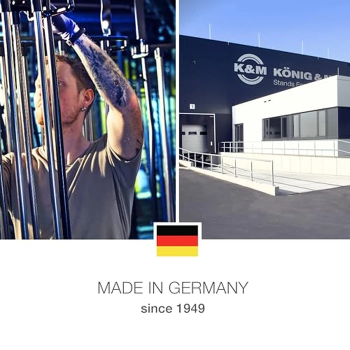 K&M Konig & Meyer 18810.015.55 Table Style Keyboard Stand Omega - Sturdy Height Adjustable Frame - Folds Flat Portable - Fits Piano and Electric Keyboards - For Adult and Youth Musicians - Black by K&M - Image 4