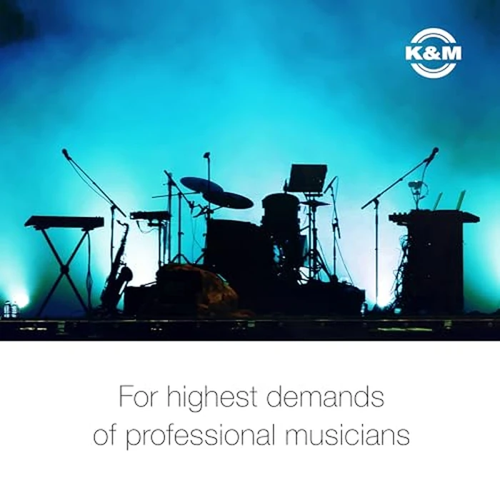 K&M Konig & Meyer 18810.015.55 Table Style Keyboard Stand Omega - Sturdy Height Adjustable Frame - Folds Flat Portable - Fits Piano and Electric Keyboards - For Adult and Youth Musicians - Black by K&M - Image 6