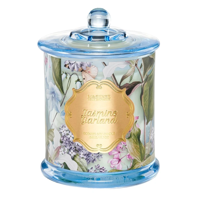 M&SENSE Jasmine Garland Scented Candles, 12.7oz Spring Natural Soy Candle 75 Hour Slow Burning, Spring Jasmine Candle Scented Valentines Day Gift for Her by M&SENSE - Used - Good condition - CA$26.77