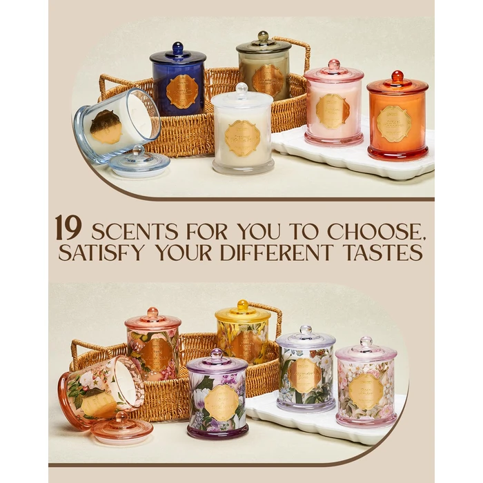 M&SENSE Jasmine Garland Scented Candles, 12.7oz Spring Natural Soy Candle 75 Hour Slow Burning, Spring Jasmine Candle Scented Valentines Day Gift for Her by M&SENSE - Image 8
