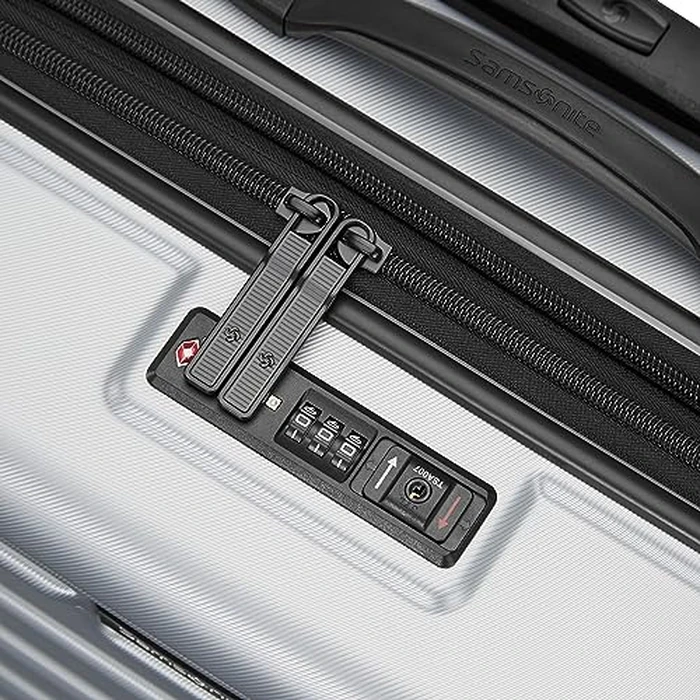 Samsonite Omni 2 Hardside Expandable Luggage with Spinner Wheels, Arctic Silver, 2-piece Set (Pro Carry-on/Medium), Omni 2 Hardside Expandable Luggage with Spinner Wheels by Samsonite - Image 2