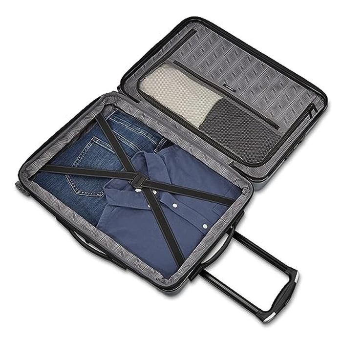 Samsonite Omni 2 Hardside Expandable Luggage with Spinner Wheels, Arctic Silver, 2-piece Set (Pro Carry-on/Medium), Omni 2 Hardside Expandable Luggage with Spinner Wheels by Samsonite - Image 3