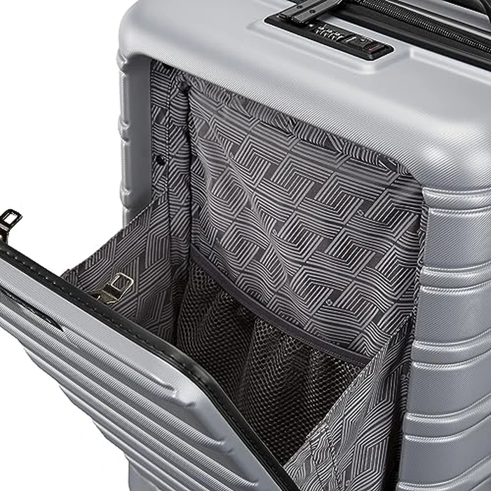 Samsonite Omni 2 Hardside Expandable Luggage with Spinner Wheels, Arctic Silver, 2-piece Set (Pro Carry-on/Medium), Omni 2 Hardside Expandable Luggage with Spinner Wheels by Samsonite - Image 5