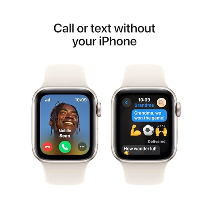 Apple Watch SE (2nd Gen) [GPS + Cellular 40mm] Smartwatch with Starlight Aluminum Case with Starlight Sport Band S/M. Fitness and Sleep Trackers, Crash Detection, Heart Rate Monitor, Retina Display by Apple - Image 4