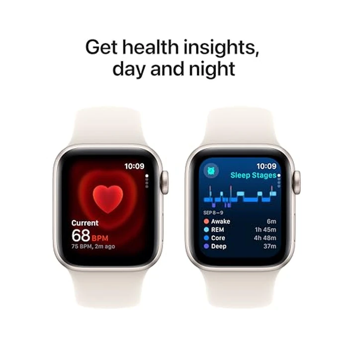 Apple Watch SE (2nd Gen) [GPS + Cellular 40mm] Smartwatch with Starlight Aluminum Case with Starlight Sport Band S/M. Fitness and Sleep Trackers, Crash Detection, Heart Rate Monitor, Retina Display by Apple - Image 5