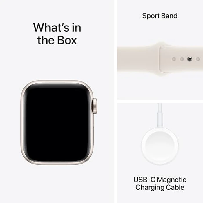 Apple Watch SE (2nd Gen) [GPS + Cellular 40mm] Smartwatch with Starlight Aluminum Case with Starlight Sport Band S/M. Fitness and Sleep Trackers, Crash Detection, Heart Rate Monitor, Retina Display by Apple - Image 6
