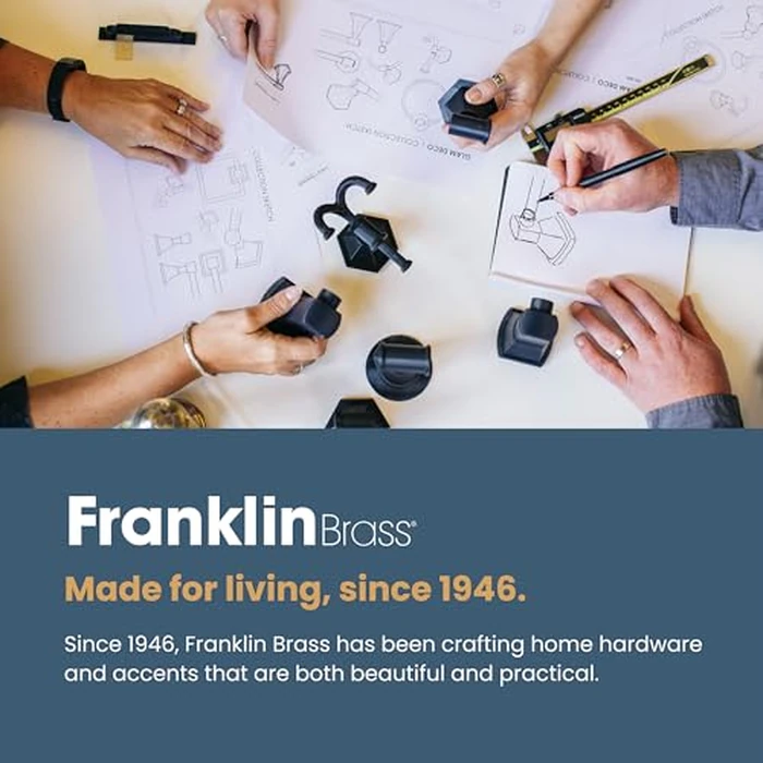 Franklin Brass Modern Angled Pilltop (5-Pack) Coat and Hat Wall Hooks Double Hooks for Hanging Satin Gold Wall Mount Hanger Backpack, Purse, Bag, Towel Organization Decorative Wall Hooks B48023K-SG-C by Franklin Brass - Image 9