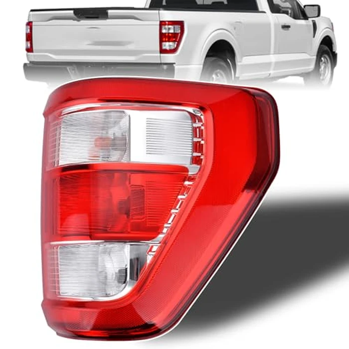 Nakuuly Tail Light Compatible With 2021 2022 2023 2024 Ford F150 F-150 XL Right Passenger Side Taillight Brake Rear Lamp Assembly Replace ML3Z-13404-E (Halogen Type W/O Blind Spot) by Nakuuly - Image 1