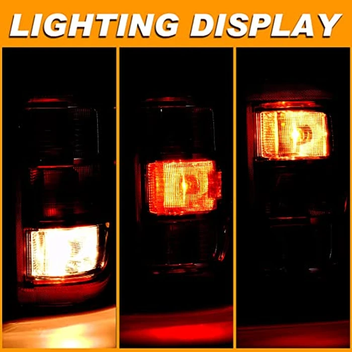 Nakuuly Tail Light Compatible With 2021 2022 2023 2024 Ford F150 F-150 XL Right Passenger Side Taillight Brake Rear Lamp Assembly Replace ML3Z-13404-E (Halogen Type W/O Blind Spot) by Nakuuly - Image 4