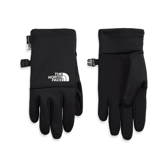 THE NORTH FACE Kids' Recycled Etip Glove | Touchscreen Compatible, Silicone Gripper Dots, Stretchy Fleece Lining, TNF Black, Medium by The North Face - Used - Very Good condition - CA$30.35