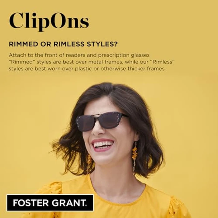 Dioptics Solar Shield M REC Clip On Sunglasses Polarized Rectangular, Grey, 56 mm by Dioptics - Image 4