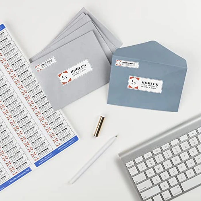 Avery Printable Return Address Labels with Sure Feed, 0.5" x 1.75", White, 8,000 Blank Mailing Labels (05167) by Avery - Image 7