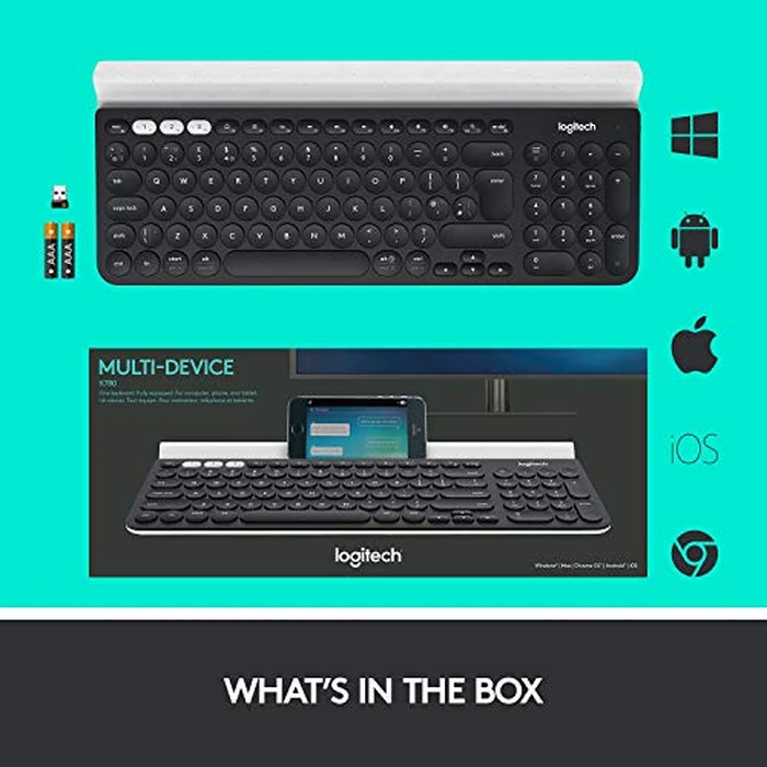 Logitech K780 Multi-Device Wireless Keyboard for Computer, Phone & Tablet, Speckles 920-008025(Renewed) by Logitech - Image 8