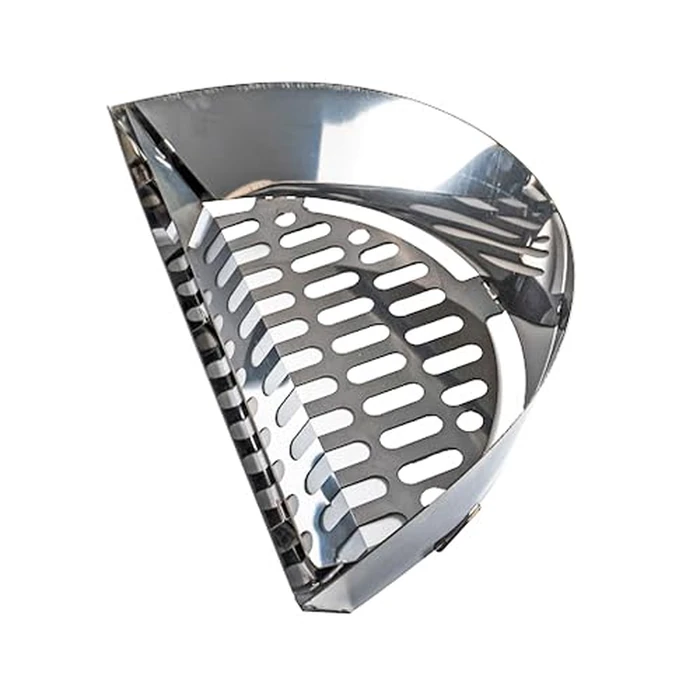 SnS Grills Slow ’N Sear Charcoal Basket Insert for 18” Weber Kettles - Heavy Duty Stainless Steel Charcoal Basket - Two Zone Cooking System, Indirect Smoking & High Heat Searing - BBQ Grill Accessory by Slow 'N Sear - Used - Like New condition - US$35.55