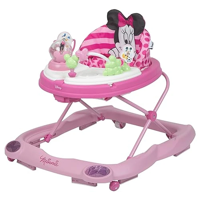 Disney Baby Minnie Mouse Baby Walkers and Activity Center, Pink Glitter Music and Lights Walker by Disney - Used - Very Good condition - US$67.91