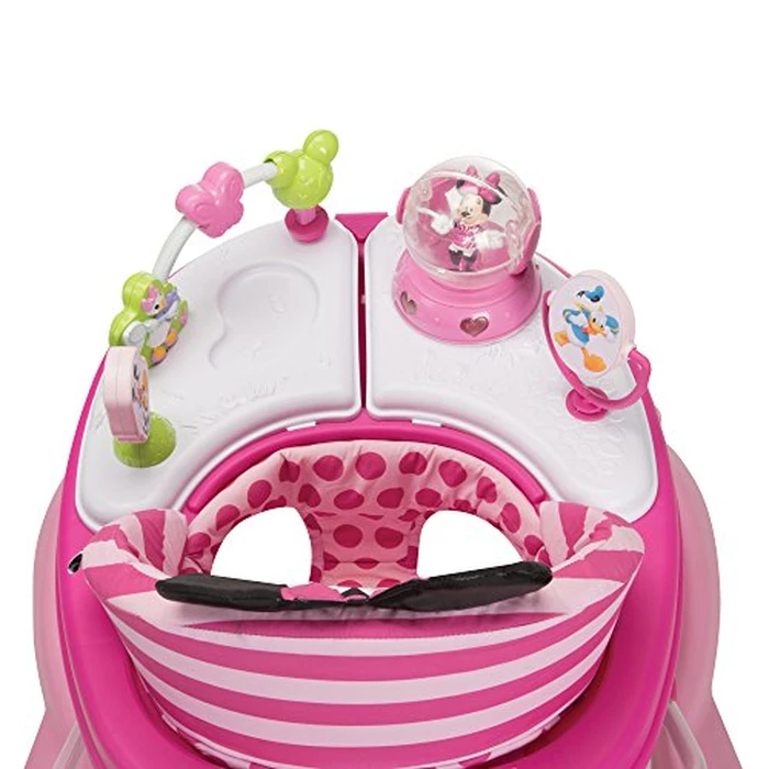 Disney Baby Minnie Mouse Baby Walkers and Activity Center, Pink Glitter Music and Lights Walker by Disney - Image 5