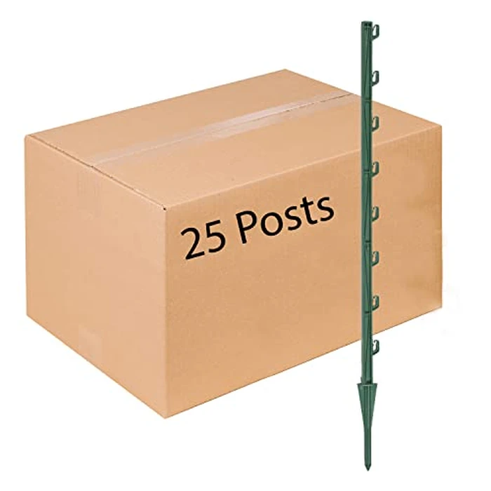 Fi-Shock P-30G 30 Inch Garden Fence Post, Ideal for Gardens and Temporary Fencing - 25 Pack by Fi-Shock - Used - Like New condition - US$45.49