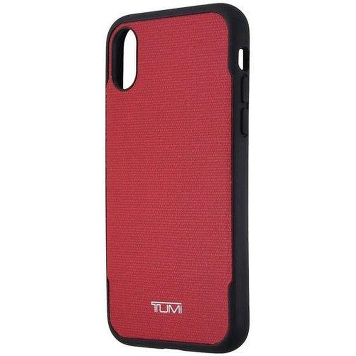 Tumi Canvas Co-Mold Series Hybrid Case for Apple iPhone XS | X - Red Canvas/Black by Tumi - Refurbished - Brand New condition - US$8.78