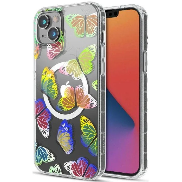 MyBatPro Mood Series Magsafe Phone Case for iPhone 14 - Neon Butterflies by MyBatPro - Refurbished - Brand New condition - US$8.98