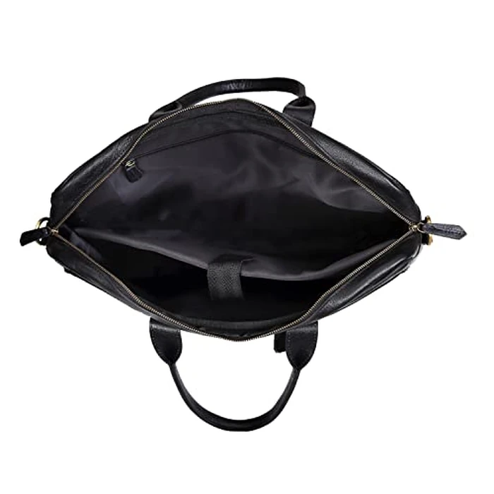 VC VINTAGE COUTURE 16 Inch Leather briefcase Laptop Messenger Bags For Men and Women Best Office College Satchel Bag (16" Black) by VC VINTAGE COUTURE - Image 7