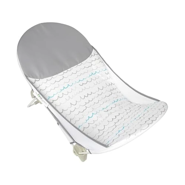 The First Years Sure Comfort Folding Baby Bather - Foldable Baby Bath Seat and Lounger for Home or On the Go - for Sink or Tub Use - Non-Slip Seat - For Up to 15 Lbs by The First Years - Image 1