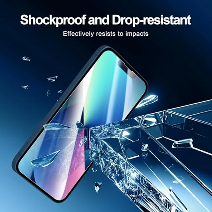 NEW'C 3 Pack Designed for iPhone 14,iPhone 13,iPhone 13 Pro Screen Protector (6.1 inches),Enhanced Tempered Glass Protection with easy installation tool included,Case Friendly Ultra Resistant by NEW'C - Image 6