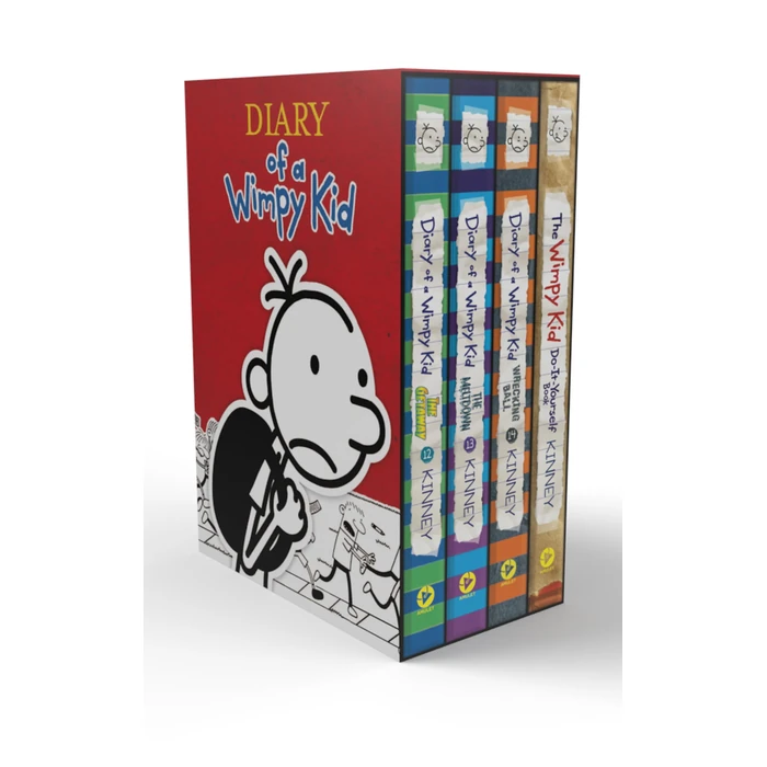 Diary of a Wimpy Kid Box of Books 12-14 Plus The Wimpy Kid Do-It-Yourself Book: Hardcover Gift Set by Amulet Books - Image 1