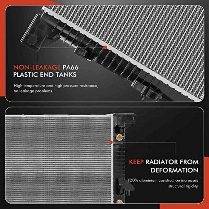 A-Premium Engine Coolant Radiator with Transmission Oil Cooler Compatible with Ford Expedition 2015-2017, F-150 2011-2014 & Lincoln Navigator 2015-2017, 3.5L 3.7L 5.0L, Replace# CL3Z8005A, BL3Z8005C by A-premium - Image 6
