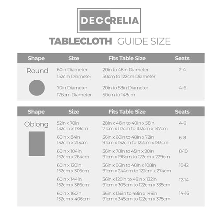 Decorelia White Floral Table Cloths Rectangular 60 x 104 Inch (8-10 Seats), Waterproof Decorative Washable Damask Reusable Tablelcoth Covers for Wedding, Dining Kitchen Buffet Table, Outdoor Party by Decorelia - Image 3