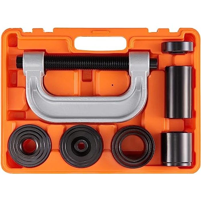 VEVOR Ball Joint Press Kit, 10 pcs Tool Kit, C-Press Ball Joint Remove and Install Tools, for Most 2WD and 4WD Cars, Heavy Duty Ball Joint Repair Kit for Automotive Repairing by VEVOR - Used - Like New condition