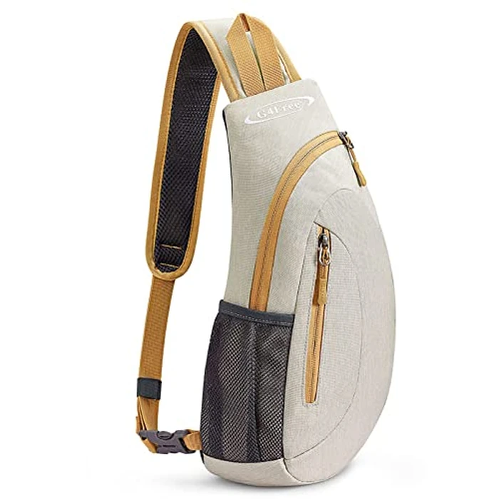 G4Free Sling Bag for Men Women, Small Crossbody Backpack Lightweight Chest Shoulder Bags for Travel, Outdoor and Sports (Ivory) by G4Free - Used - Like New condition - US$15.14