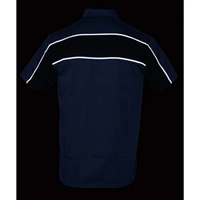 Milwaukee Leather MDM11671 Men’s Grey-Black Mechanic Work Shirt w/Reflective Strip - Heavy-Duty Button-Up - 4X-Large by Milwaukee Leather - Image 6