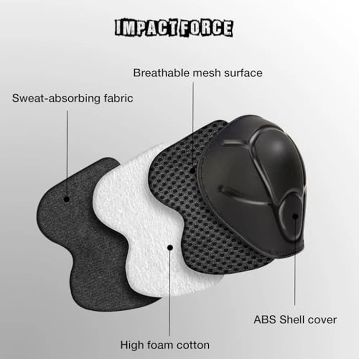 Kids Protective Gear Set - Knee Pads Elbow Pads with Wrist Guards for Ages 3-12 | 3-in-1 Safety Protective Gear for Skating, Cycling, Biking, Roller Skates, Scooters (Black, M(8-12Years)) by ZLEIOUY - Image 4