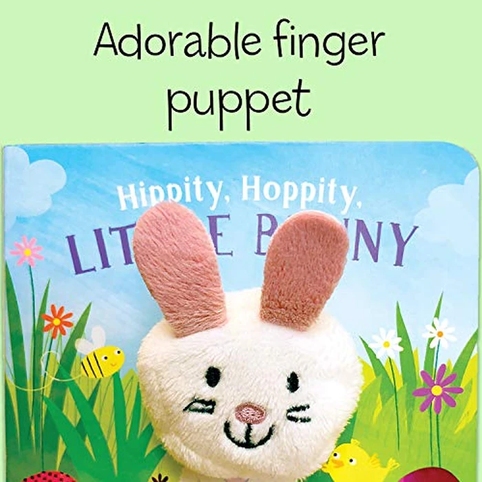 Hippity, Hoppity, Little Bunny - Finger Puppet Board Book for Easter Basket Gifts or Stuffer Ages 0-3 by Cottage Door Press - Image 3
