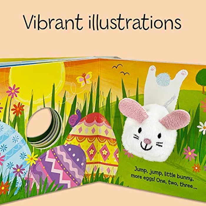 Hippity, Hoppity, Little Bunny - Finger Puppet Board Book for Easter Basket Gifts or Stuffer Ages 0-3 by Cottage Door Press - Image 5