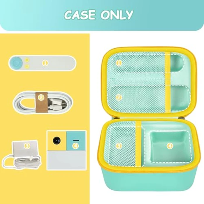 Case Compatible with Nex Playground Active Play System, Video Game Console Storage Holder Bag with Custom Slots for Device, HDMI Power Cord, Remote Control and Accessories - Green (Box Only) by Againmore - Image 2