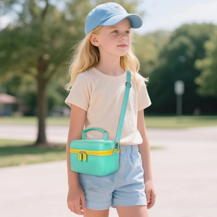 Case Compatible with Nex Playground Active Play System, Video Game Console Storage Holder Bag with Custom Slots for Device, HDMI Power Cord, Remote Control and Accessories - Green (Box Only) by Againmore - Image 8