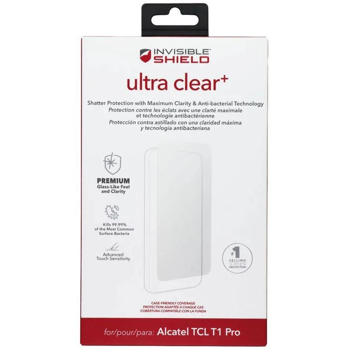 Zagg InvisibleShield Ultra Clear+ Screen Protector for Alcatel TCL T1 Pro - Clear by Zagg - Image 1