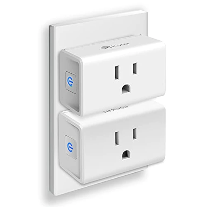 Kasa Smart Plug Ultra Mini 15A, Smart Home Wi-Fi Outlet Works with Alexa, Google Home & IFTTT, No Hub Required, UL Certified, 2.4G WiFi Only, 2 Count (Pack of 1)(EP10P2) , White by Kasa Smart - Used - Very Good condition - US$11.07